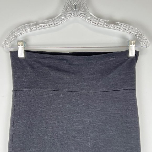 Splendid Womens Black Pencil Skirt Slub French Terry Foldover Waist size Small - Picture 5 of 12